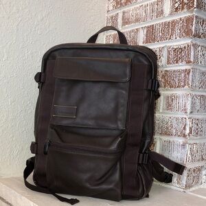 Alexander McQueen Dark Brown Leather Backpack